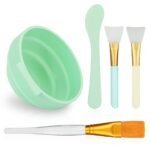Face Mask Mixing Bowl Set, 5 in 1 DIY Facemask Mixing Tool Kit with Facial Mask Bowl Stick Spatula Silicone Face Mask Brush & Premium Soft Face Brushes - Image 2