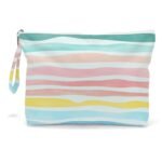 Fokongna Wet Dry Bag, Wet Bag for Swimsuit Travel Beach Bag, Diaper Bag Toiletry Bag Waterproof Large Makeup Bag, Zipper Pouch for Women Girls Sister Friends Wet Bag Starfish Sea Beach rainbow Gifts - Image 2