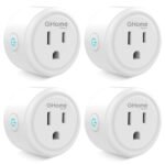 GHome Smart Plug Mini, WiFi Smart Outlet Plug Works with Alexa and Google Home, Timer Outlet with APP Control, 2.4GHz Network Only, No Hub Required, ETL FCC Listed (4 Pack), White - Image 2