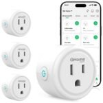 GHome Smart Plug, WiFi Smart Plugs Work with Alexa and Google Home, Smart Outlet Timer with APP Remote Control, 2.4GHz Wi-Fi Only, No Hub Required, ETL FCC Listed - Image 2