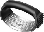 Garlic Press,Stainless Steel Garlic Mincer Crusher,Easy to Use and Clean,Ergonomic Handle,Easy Kitchen Gadget for Effortless Smashing,Kitchen Essentials,Home and Kitchen Utensils Accessories,Cooking - Image 2