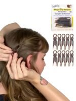 Good Hair Days Hair Pins - 2 1/2" Plastic, U-shaped Magic Grip Hairpins, Strong Durable Pins For Fine, Thick & Long Hair, Styling Accessories - Tortoise Shell, Set of 10 - Image 2