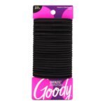 Goody Ouchless Women's Elastic Hair Ties - 27 Count, Black - 4MM for Medium Hair - Long-Lasting Braids, Ponytails, and More - Pain-Free Hair Accessories (Packaging May Vary) - Image 2