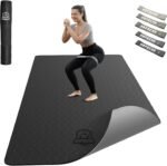 HAPBEAR Large Yoga Mat - 72"x36"x6mm (1/4 inch), Extra Wide Non-Slip Exercise Mat for Home Workout, Yoga, Pilates & Stretching, Durable & Eco-Friendly, Includes Bonus Resistance Bands & Carry Bag - Image 2