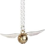 Harry Potter Official Jewelry Sterling Silver Golden Snitch Pendant Necklace - Image 2