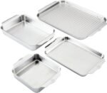 Hestan Provisions OvenBond – 5-Piece Tri-ply Stainless Steel Ovenware Baking Sheet Set - Image 2