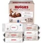 Huggies Skin Essentials Baby Wipes, Hypoallergenic, 99% Water, 6 Flip Top Packs (336 Wipes Total) - Image 2