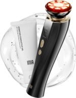 INIA 3-in-1 Red Light Therapy for Face and Neck Beauty Device for Puffiness & Skin Firming Skincare Tool (Black) - Image 2
