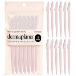 Kitsch Dermaplane Razor for Women Face – Face Razors for Women & Men, Eyebrow Trimmer & Face Shaver – Exfoliating Facial Razor & Skin Care Tool for Smoother Skin - Blush, 12 pcs - Image 2