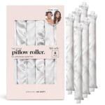 Kitsch Satin Pillow Rollers -Heatless Hair Curler, Hair Rollers, Heatless Curls Overnight, Flexible Curling Rods for Long &Short Hairs, Flexi Rod Curlers to Sleep in, Overnight Blowout Rods-6pc Marble - Image 2