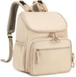 Lightweight Diaper Bag Backpack with Stroller Clips, Insulated Pockets, Baby Shower Essentials (Classic, Beige) - Image 2