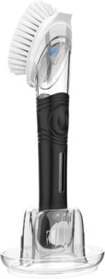 MR.SIGA Soap Dispensing Dish Brush Storage Set, Kitchen Brush with Holder for Pot Pan Sink Cleaning - Image 2