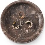 Marble Jewelry Dish 5 Inch Handmade Oceanic Trinket Dish Ring Holder, Aesthetic Room Decor and Gifts for Women, Decorative Candle Plate, Key Bowl for Vanity - Image 2