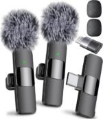Mini Mic Pro (Latest Model) - Wireless Mini Microphone for iPhone, iPad, Android - 2 Pack Lavalier Microphone for Video Recording - iPhone Mic Crystal Clear Recording with USB-C for Content Creators - Image 2