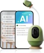 Monai Baby Monitor with Camera and Audio, 3K 5MP Night Vision,WiFi Baby Camera for Room, Smartphone App Control, Pan Tilt, 6X Zoom, AI Cry/Face-Cover/Sleep Alerts, Virtual Fence, No Monthly Fee - Image 2