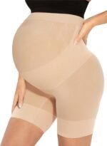 Narcissus Bump Proud Seamless Maternity Shapewear, Mid-Thigh Underwear - Maternity Dress for Baby Shower - Image 2