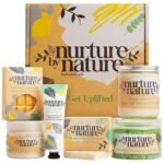 Nurture by Nature RELAX & UPLIFT Spa Kit for Women – Birthday Gifts for Women – 6 Piece Gift Basket with Hand Soap, Body Scrub, Hand Cream & More - Vegan Self Care Kit - Relaxation Gifts for Her - Image 2