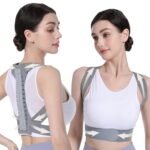 OFIR Upper Back Posture Corrector for Women, After-Work Sofa Reading Support, Twin-Pressure System Back Straightener Posture Brace For Women, 3D Diamond Breathable Cushioning,High-Elastic Straps - Image 2