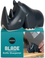OTOTO Blade Knife Sharpener - Keep Knife Sharper with the Best Knife Sharpener - Fun Kitchen Gadgets BPA-free & Dishwasher-Safe Kitchen Knife Sharpener - Compact - Image 2