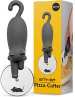 OTOTO Kitty Cut Pizza Cutter Wheel - Pizza Cutters Stainless Steel, Funny Kitchen Gadgets and Kitchen Gifts, Cat Gift for Women Cat Lovers (kitty cut) - Image 2
