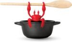 OTOTO Red The Crab Silicone Utensil Rest - Kitchen Gifts, Silicone Spoon Rest - Heat-Resistant Kitchen - Steam Releaser, Chopstick Rests & Holders - Image 2