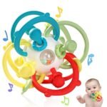 Orzbow Rattle & Sensory Teething Toys for Baby, Montessori Teethers Toys for Babies 3-12 Months, Infant Teething Relief Chew Toys, Stimulating Little Minds & Hands with Educational Toys for Toddlers - Image 2