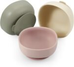 PandaEar 3 Pack Silicone Suction Bowls for Baby Toddler Infant Kids - Baby Food Bowls First Stage Feeding - Suction, Soft, Safe, BPA-Free - Image 2