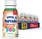 PediaSure Peptide 1.0 Cal, Peptide-Based Formula, Sole-Source Nutrition Drink for Tube Feeding or Oral Nutrition, Vanilla, 8-fl-oz Bottle, Pack of 24 - Image 2