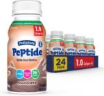 PediaSure Peptide 1.0 Cal,24 Count,Complete,Balanced Nutrition for Kids with GI Conditions,Peptide-Based Formula,with 7g Protein and Prebiotics,for Oral or Tube Feeding,Chocolate,8-fl-oz Bottle - Image 2