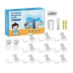 Premium Child Safety Locks – Adjustable, No-Drill & Easy-Install Home Safety Kit – Magnetic Cabinet & Drawer Locks (10-Pack) with 2 Keys (Magnetic Safety Locks) - Image 2