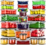 RockBerry 50 Pcs Large Food Storage Containers with Lids Airtight-85 OZ to small Containers-Total 526OZ Stackable Kitchen Set -BPA Free Leak proof containers- Freezer Microwave safe - Image 2