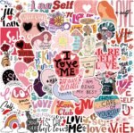 Self Love Gifts Stickers Pack 50PCS, Self Care Sticker for Girls Women Teens Vinyl Positive Affirmation Stickers for Water Bottles Laptop Scrapbook - Image 2