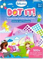 Skillmatics Dot It Sticker Art - Unicorns & Princesses, Easter Basket Stuffers, Mess-Free Fun for Kids, 500+ Stickers, Craft Kits, DIY Scrapbooking Activity, Gifts for Girls & Boys Ages 3, 4, 5, 6, 7 - Image 2