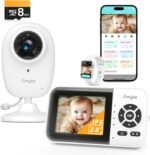 Smart Baby Monitor with SD Card,WiFi 1080P AI Cam with Phone App,2.8'' IPS Display,AI Face Tracking&Sound Detection,Auto Night Vision,2-Way Talk,Multi-User,Triple Security,1500ft Long Range - Image 2