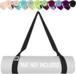 TECEUM Yoga Mat Strap – 30+ Colors – Adjustable Mat Holder Sling Carrier for All Mats [Mat Not Included] - Image 2