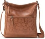 The Sak Womens Iris Crossbody in Leather Casual Purse With Adjustable Strap Zipper Pockets - Image 2