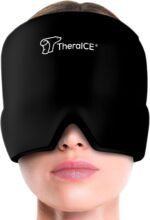 TheraICE Migraine Relief Cap, Soothing Headache Hat Ice Pack Mask, Face Cold Compress Cooling Gel Head Wrap Products for Tension, Stress & Hangover - Image 2