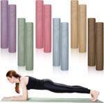 Timgle 12 Pack Yoga Mat Bulk, 4mm Thick Extra Long Sports Mat Anti Slip Tear Resistant Yoga Exercise Set for Fitness Stretching Home Workout Gym and Studio - Image 2