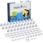 Upgraded Magnetic Cabinet Locks (32Locks and 6 Keys) Baby Proofing Magnetic Safety Locks with 3M Adhesive, One Minute Fast, Easy and No Drill Installation - Image 2