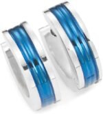Urban Jewelry Stainless Steel Unisex Hoop Huggie Earrings - Image 2