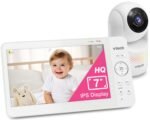 VTech 7" Baby Monitor with IPS Screen, Pan Tilt Zoom Camera, No WiFi Video Baby Monitor with Camera and Audio, Multi-Color Night Light, 2-Way Talk, Lullabies, Advanced HQ Max - Image 2