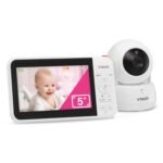 VTech VM924 No WiFi Remote Pan-Tilt-Zoom Video Baby Monitor - 5" LCD Screen, Up to 17Hrs Video/31Hrs Audio Battery, 1000ft Range, Night Vision, Soothing Sounds, Temperature Sensor - Image 2