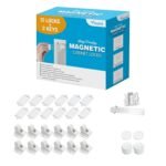 Vmaisi Adhesive Magnetic Cabinet Locks (12 Locks and 2 Keys) - Image 2