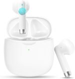 Wireless Earbuds, Bluetooth 5.4 Headphones In Ear with Noise Cancelling Mic, Bluetooth Earbuds Stereo Bass, IP7 Waterproof Sports Earphones, 32H Playtime USB C Charging White Ear Buds for Android iOS - Image 2