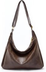 celestina Hobo Bags for Women, Ultra Soft Foldable Vegan Leather Shoulder Handbag, Stylish Slouchy Tote Purses - Image 2