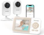 ebemate Video Baby Monitor Camera with 2 Camera,2.8" LCD Screen Video & Audio No Glow Night Vision,2-Way Talk Audio Cam Baby Monitoring 1200FT Range EBE28-2 - Image 2