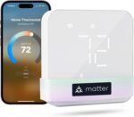 meross Smart Thermostat for Home, WiFi Thermostat Works with Matter, Alexa, Apple Home, Google Assistant, App & Voice Control, 7x24h Scheduling, Energy Saving, C-Wire Required - Image 2