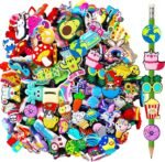 100 Pcs Cute Pencil Topper Decoation,Mixed Different Style Lovely Pencil Clips,Bulk Pen Toppers Charm Accessories for Kids,Classroom Rewards Prizes Gift for Students, medium - Image 2