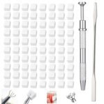 100Pcs Soft Nail Sponges for Ombre, Nail Art Tools, Nail Art Sponges with Grabbing Pen,Stir Spoon, Ombre Nail Brushes, Manicure Professional Accessories Supplies - Image 2