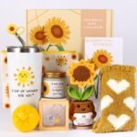 10Pcs Sunshine Gift for Women - Unique Care Package with Sunflower Gifts, Friendship Box of Sunshine for Mom Sister Wife, Get Well Soon & Birthday Present, Self Care Basket for Women Recovery - Image 2
